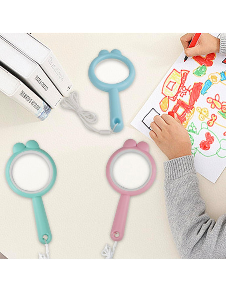 Lupa de Mano IRCHLYN 16 cm 4x Aumento para Niños - 3 Piezas Lupa de Mano IRCHLYN 16 cm 4x Aumento para Niños - 3 Piezas