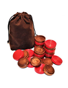 Juego de 26 Fichas Apilables de Madera Game Room Guru