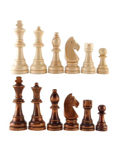 Piezas de Ajedrez de Madera Amerous Estilo Francés 11.56 cm