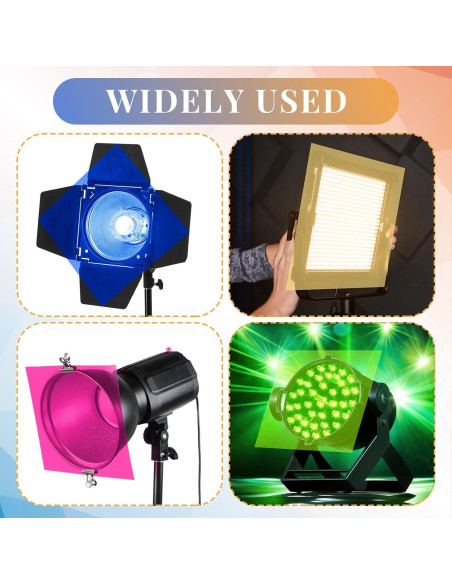 Filtros de Gel de Color Barydat 30x30 cm 12 Pcs PVC Filtros de Gel de Color Barydat 30x30 cm 12 Pcs PVC