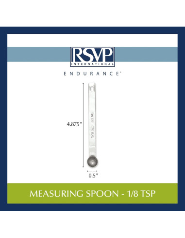 Cucharas Medidoras RSVP Internacional Acero Inoxidable 0.125 Cucharadita