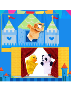 Teatro de Marionetas Plegable VitalCozy 170 x 78 cm Ajustable 2
