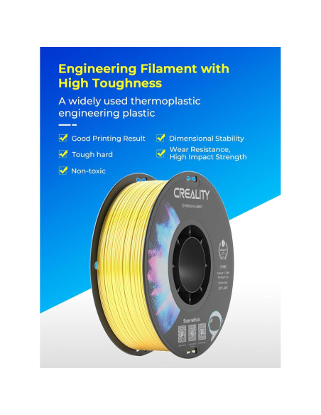 Filamento ABS Creality 1.75mm Negro 1kg para Impresora 3D Filamento ABS Creality 1.75mm Negro 1kg para Impresora 3D