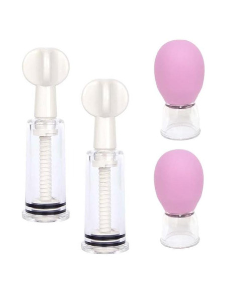 4 Correctores de Pezones Invertidos YGDYFDC Rosa y Blanco 4 Correctores de Pezones Invertidos YGDYFDC Rosa y Blanco