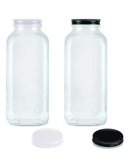 Botellas de Vidrio Vintage Crystal Country 950ml con Tapas Botellas de Vidrio Vintage Crystal Country 950ml con Tapas