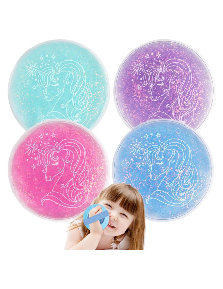 Paquete de Hielo para Niños Hilph - 4 Paquetes Reutilizables con Funda Paquete de Hielo para Niños Hilph - 4 Paquetes Reutilizables con Funda