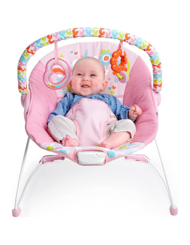 Asiento de rebote para bebés Bright Starts Unicornio Rosa 0-9 kg