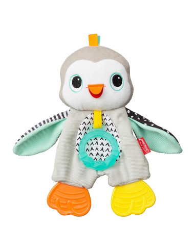 Mordedor Acogedor Infantino Pingüino 3 Piezas Texturizadas