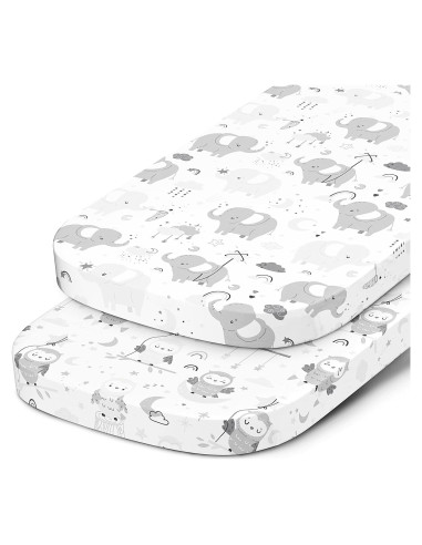 Sábanas para Cuna de Lado Joey + Joan 100% Algodón 2 Piezas