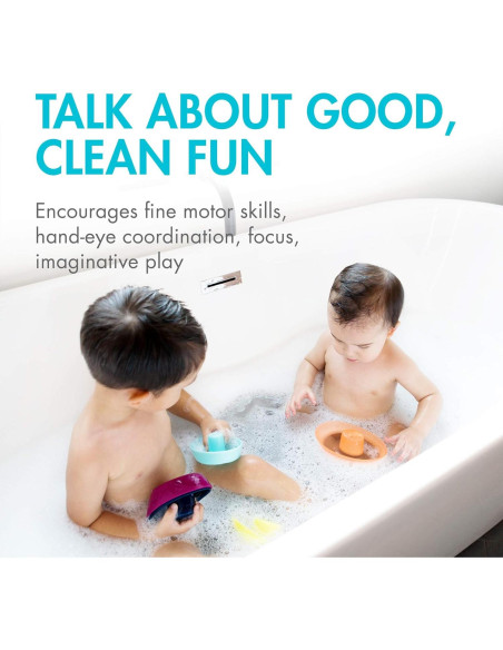 Boon Flota Juguete de Baño para Bebés - 5 Barcos Apilables Boon Flota Juguete de Baño para Bebés - 5 Barcos Apilables