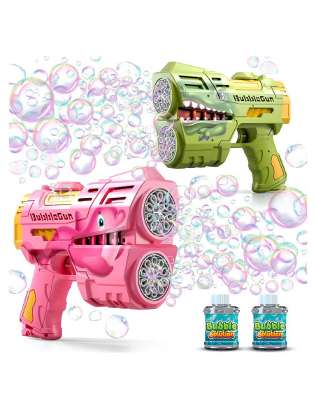 Pistolas de Burbuja Jasny 2 Pack Dinosaurio LED 1.12 kg Pistolas de Burbuja Jasny 2 Pack Dinosaurio LED 1.12 kg