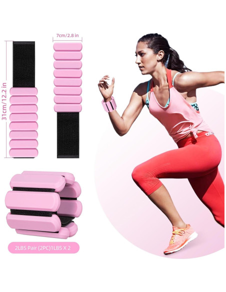 Pesas de Tobillo y Muñeca Ajustables F.V.LYRE 0.45Kg - Entrenamiento Pesas de Tobillo y Muñeca Ajustables F.V.LYRE 0.45Kg - Entrenamiento