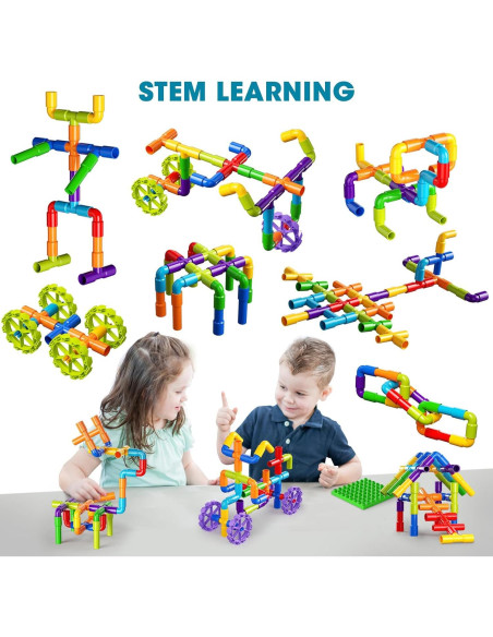 Bloques de Construcción Burgkidz 136 Piezas Juguete STEM 3+ Bloques de Construcción Burgkidz 136 Piezas Juguete STEM 3+
