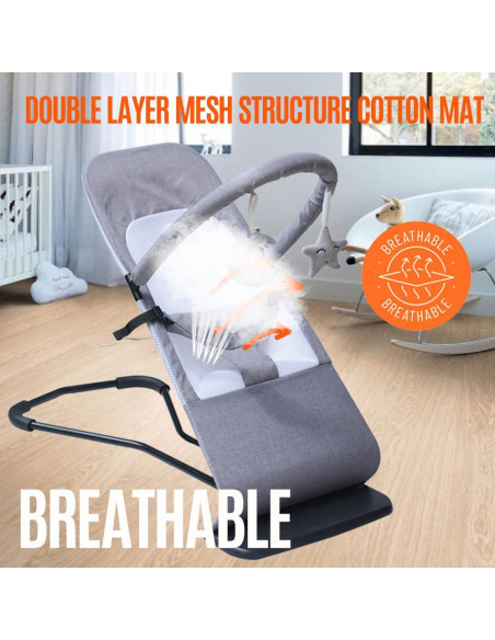 Asiento de rebote portátil SUNTUE para bebés 0-12 meses Asiento de rebote portátil SUNTUE para bebés 0-12 meses