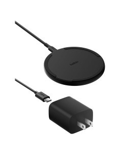 Base de Carga Inalámbrica Belkin 15W Qi - Cargador para iPhone y Samsung
