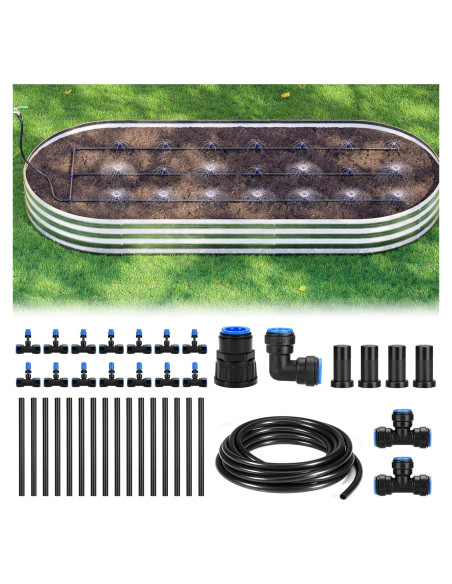 Kit de Riego por Goteo HIRALIY Mediano para Jardín 0.91x2.44m Kit de Riego por Goteo HIRALIY Mediano para Jardín 0.91x2.44m
