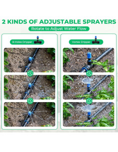 Kit de Riego por Goteo HIRALIY Mediano para Jardín 0.91x2.44m 2