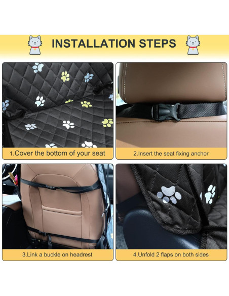 Funda de Asiento de Coche para Perros Datanly Impermeable Funda de Asiento de Coche para Perros Datanly Impermeable