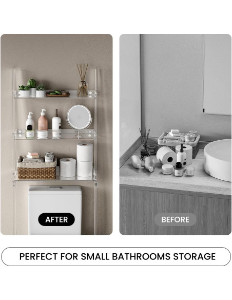 Estante de Escalera Acrílico Sumerflos 3 Niveles Transparente Estante de Escalera Acrílico Sumerflos 3 Niveles Transparente