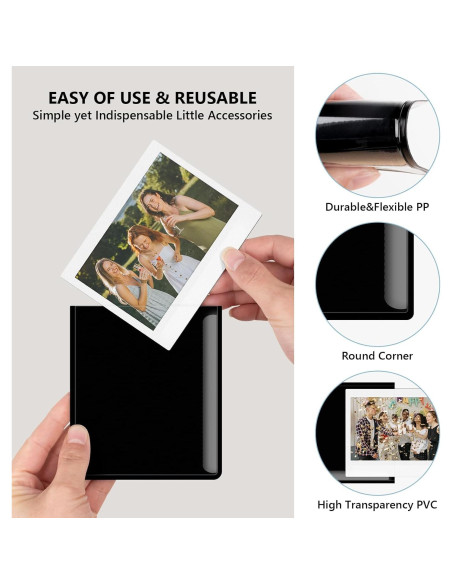 Paquete de 5 Marcos de Fotos Magnéticos HIYQIN para Instax Wide Paquete de 5 Marcos de Fotos Magnéticos HIYQIN para Instax Wide