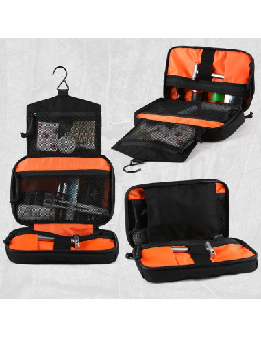 Bolsa de Aseo Táctica Militar Molle 28x18cm Negro