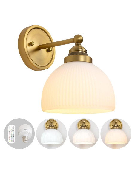 Aplique de Pared Vintage HEQIQEH Recargable con Control Remoto Aplique de Pared Vintage HEQIQEH Recargable con Control Remoto
