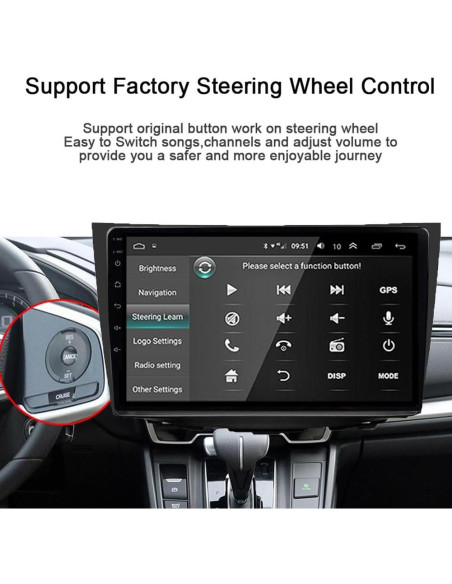 Estéreo de Coche GOJOHO para Suzuki Kizashi 2005-2019 9" GPS Estéreo de Coche GOJOHO para Suzuki Kizashi 2005-2019 9" GPS