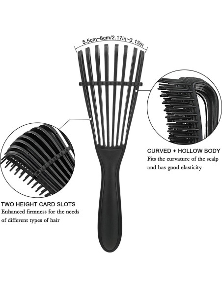 Cepillo Desenredante Boao para Cabello Afroamericano 2 Piezas Cepillo Desenredante Boao para Cabello Afroamericano 2 Piezas