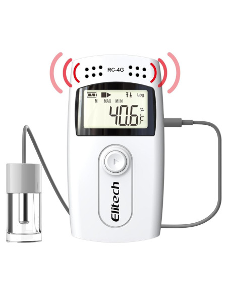 Registrador de Datos de Temperatura Elitech RC-4G con Glicol Registrador de Datos de Temperatura Elitech RC-4G con Glicol