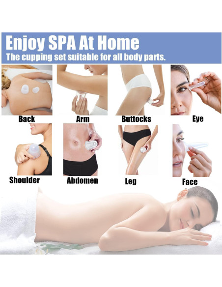 Juego de Ventosas de Silicona MAFLY para Masaje Facial y Corporal Juego de Ventosas de Silicona MAFLY para Masaje Facial y Corporal