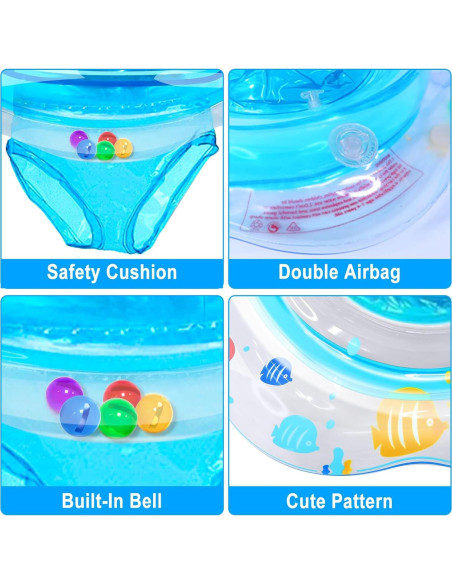 Flotador de piscina AMENON para bebés 6-12 meses con asiento Flotador de piscina AMENON para bebés 6-12 meses con asiento
