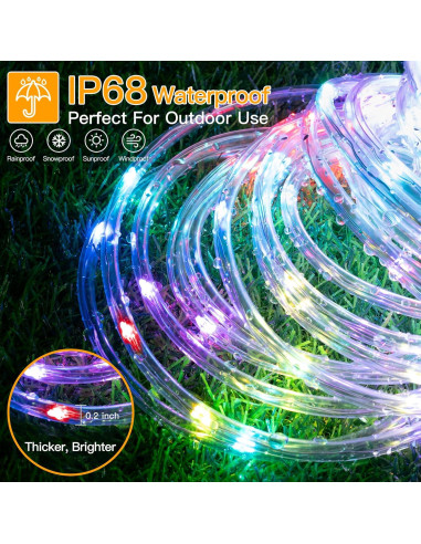 Luces de Cuerda Ollny 10M 100 LED Multicolores Impermeables