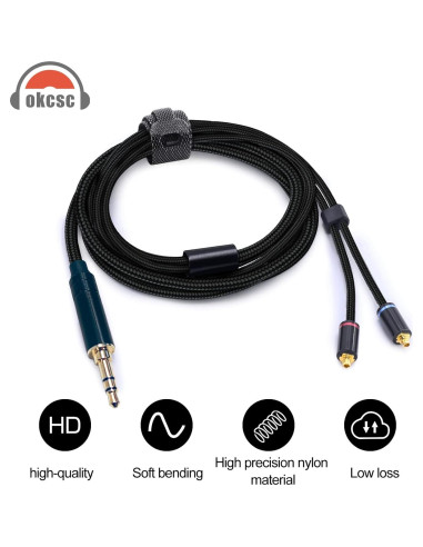 Cable de actualización MMCX 4.4mm OKCSC 1.31m chapado en oro