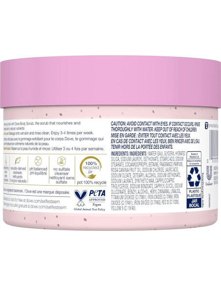 Exfoliante Corporal Dove Durazno Blanco 310 ml - Paquete de 3 Exfoliante Corporal Dove Durazno Blanco 310 ml - Paquete de 3