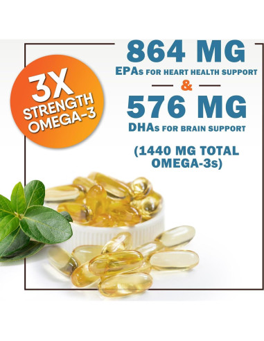 Aceite de Pescado Omega 3 2400 mg Nature's Nutrition - 60 Cápsulas