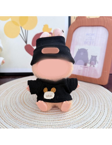 Conjunto de Ropa para Muñeca Labubu 17cm - iTeporein Negro
