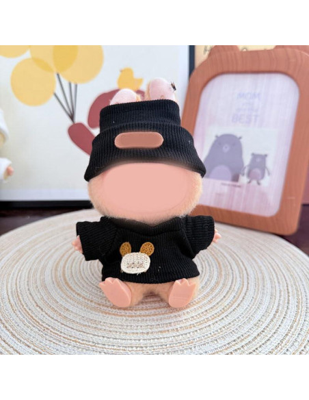 Conjunto de Ropa para Muñeca Labubu 17cm - iTeporein Negro Conjunto de Ropa para Muñeca Labubu 17cm - iTeporein Negro