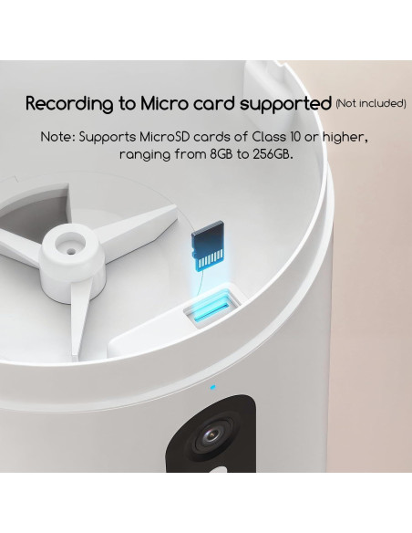 Dispensador automático de comida para gatos Faroro 4L con cámara HD 3MP Dispensador automático de comida para gatos Faroro 4L con cámara HD 3MP