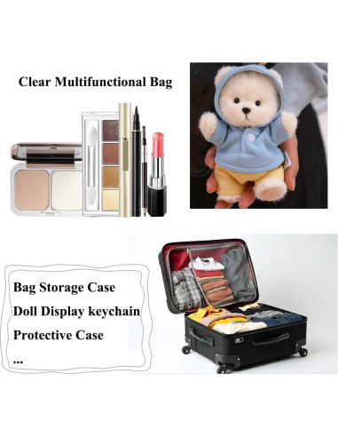 Bolsa de exhibición Yushen para muñecas 5"-6" Rosa Bebé