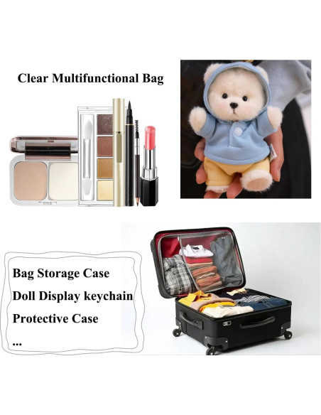 Bolsa de exhibición Yushen para muñecas 5"-6" Rosa Bebé Bolsa de exhibición Yushen para muñecas 5"-6" Rosa Bebé