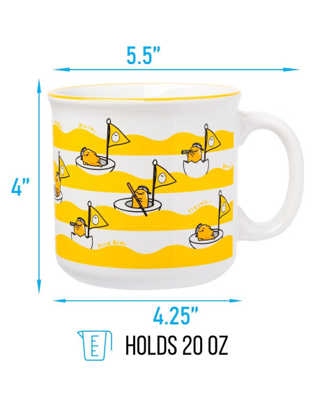 Taza Camper Cerámica Gudetama 590 ml Silver Buffalo Taza Camper Cerámica Gudetama 590 ml Silver Buffalo