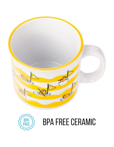 Taza Camper Cerámica Gudetama 590 ml Silver Buffalo