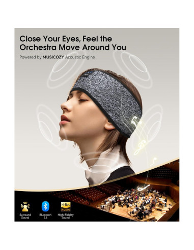 Auriculares Bluetooth para Dormir MUSICOZY Banda Ajustable