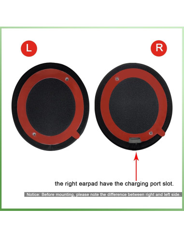 Almohadillas de Repuesto para Auriculares Beats Solo2 y 3 - Negro