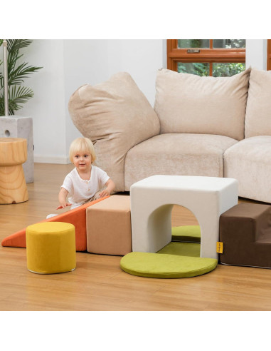 Conjunto de Escalada de Espuma BanaSuper - 7 Piezas Coloridas