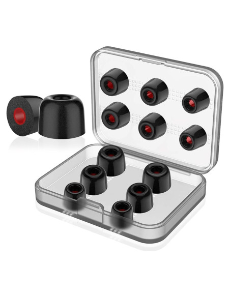 6 Pares Puntas de Espuma de Memoria para Auriculares 4.5-5.5mm 6 Pares Puntas de Espuma de Memoria para Auriculares 4.5-5.5mm
