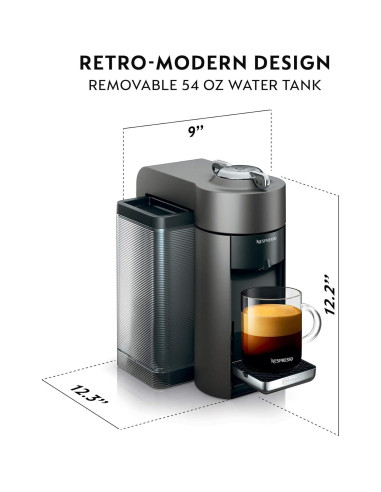 Cafetera Espresso Nespresso Vertuo De'Longhi + Kit Descalcificación