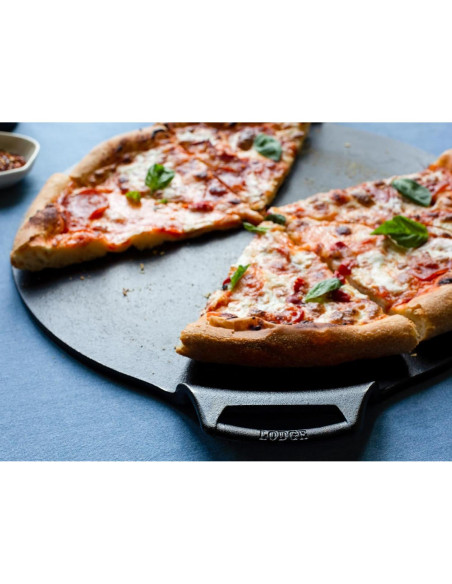 Sartén para Pizza Lodge de Hierro Fundido 38 cm Sazonada Sartén para Pizza Lodge de Hierro Fundido 38 cm Sazonada