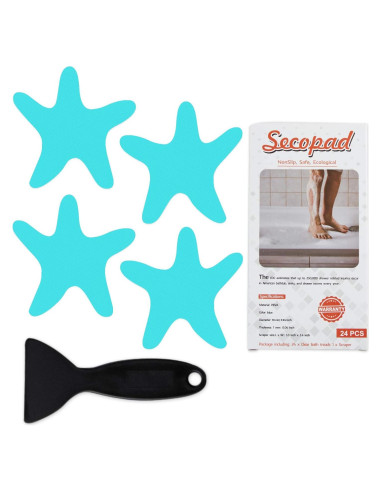 Pegatinas Antideslizantes Secopad 24 Piezas Azul 8.13 cm