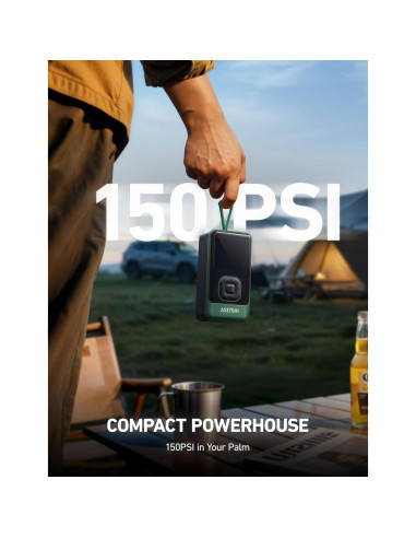 Compresor de Aire Portátil AstroAI L7 150PSI Verde
